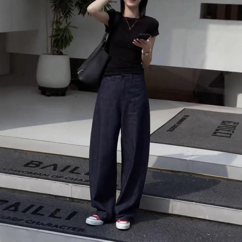 セットアップ レディース ラウンドネック 半袖 Tシャツ ストレートパンツ ポリエステル 日韓カジュアル..