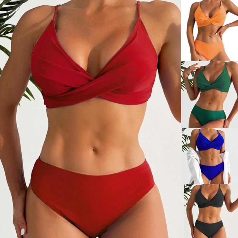 水着 レディース セパレート 無地 ビーチ 海水浴 競泳用 シンプル スイムウェア 4点セット 体型カバー ..