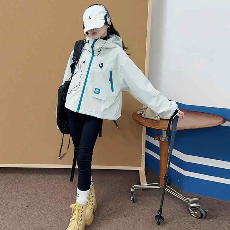 子供服 ジャケット 女の子 アウター 春秋 登山服 中学生 高学年 ジャンパー ブルゾン パーカー 薄手 韓..