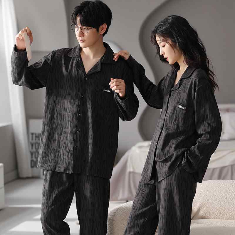 パジャマ レディース メンズ 長袖 綿 春秋冬用 あったか 襟付き 前開き 上下セット ルームウェア 寝巻き 部屋着 ペアルック ギフト プレゼント