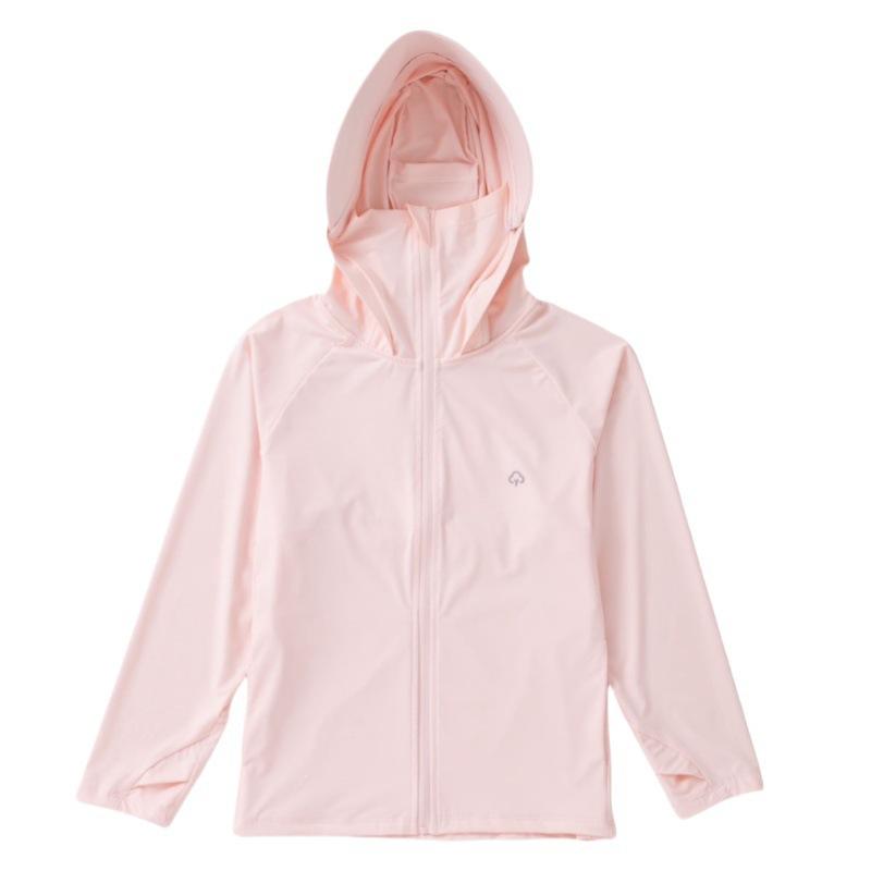 子供用 ナイロン製 UVカット パーカー 取り外し可能 フード付き 接触冷感 アウター キッズ ジュニア 薄..