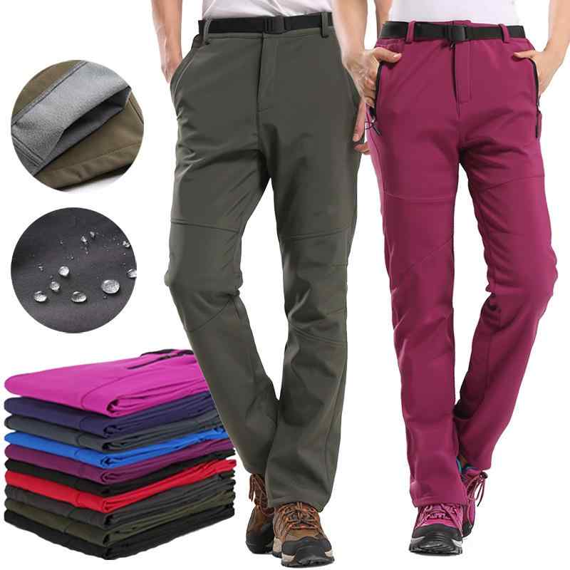 パンツ レディース メンズ 防寒 登山パンツ 裏起毛 秋冬 アウトドアパンツ 防水 透湿 スキー 釣り キャンプ ウェア 男性用 女性用 グレー ブラック系2(4)