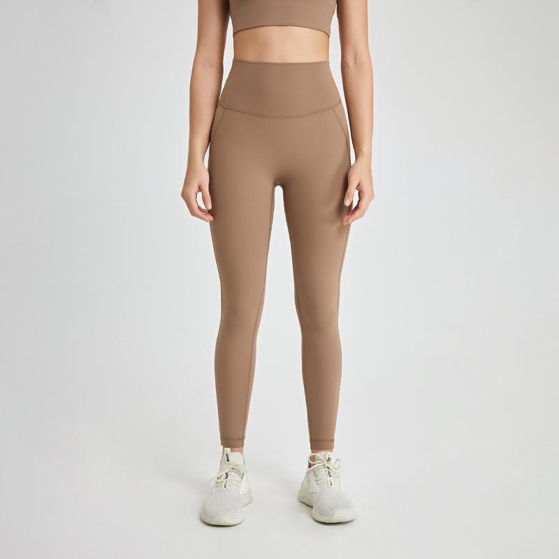 ヨガパンツ レディース シームレス 一体型ショーツ付き スポーツレギンス ピーチヒップ 無地 伸縮性 吸..