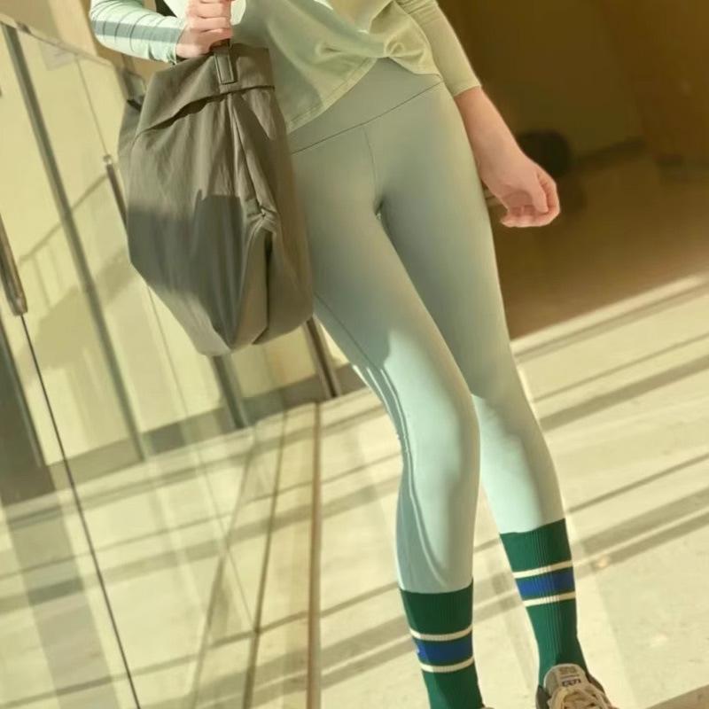 ヨガパンツ レディース 高腰 スポーツ レギンス 7分丈 9分丈 トレーニング ウェア 伸縮性 ストレッチ ピラティス ランニング ジム 裸感 美脚 XS S M L XL ブラック ブラウン ネイビー グリーン グレー ピンク ベージュ ブルー2