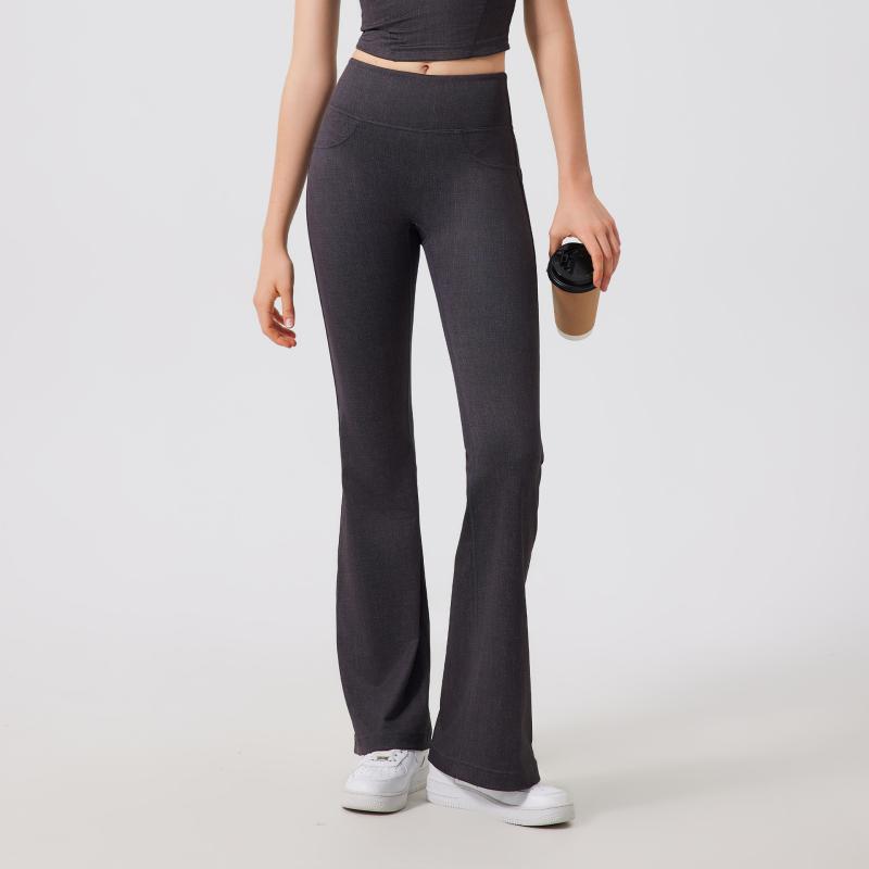 ヨガパンツ レディース ハイウエスト 美脚 速乾 スポーツパンツ フレアパンツ 運動着 ズボン 部屋着 ル..