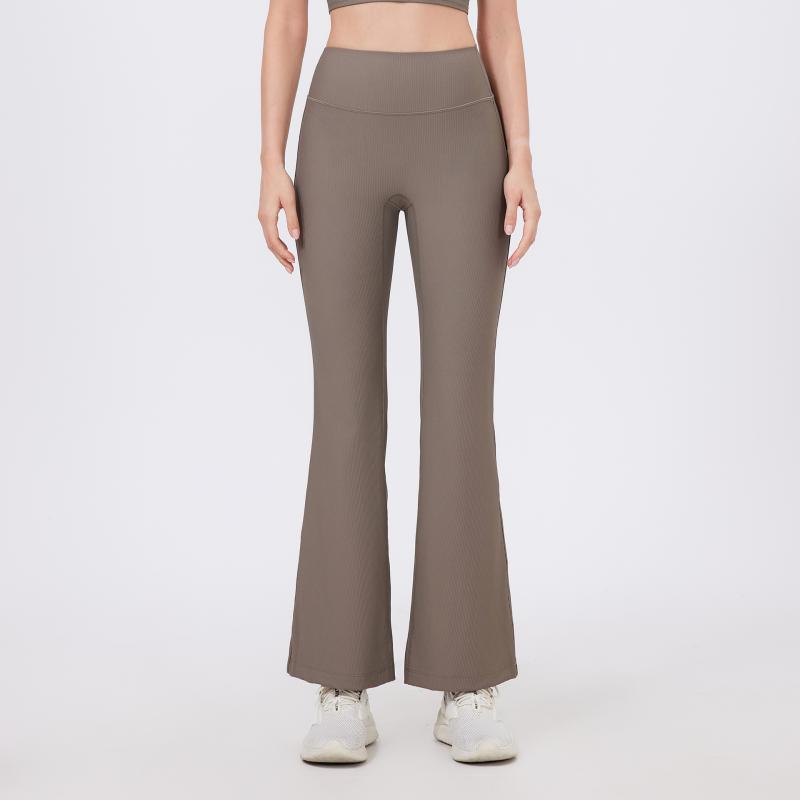 ヨガパンツ レディース 裾広がり スポーツ ウェア 高腰 美尻 ダンス パンツ ストレッチ トレーニング ..