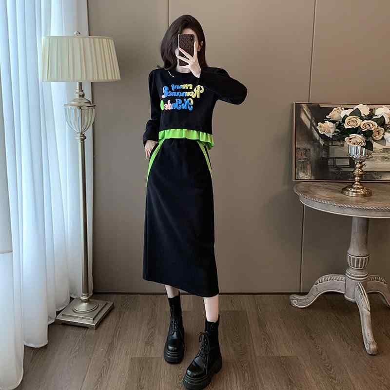 セットアップ レディース 秋冬 スウェット スカート スポーティー カジュアル ウェア 2点セット 女性用 長袖 裏起毛 あったか 普段使い..