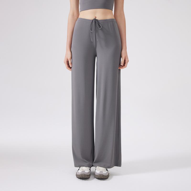 パンツ レディース 涼感 ワイドレッグ ルーズ スリム ドレープ スポーツパンツ アウトドア ランニング ..