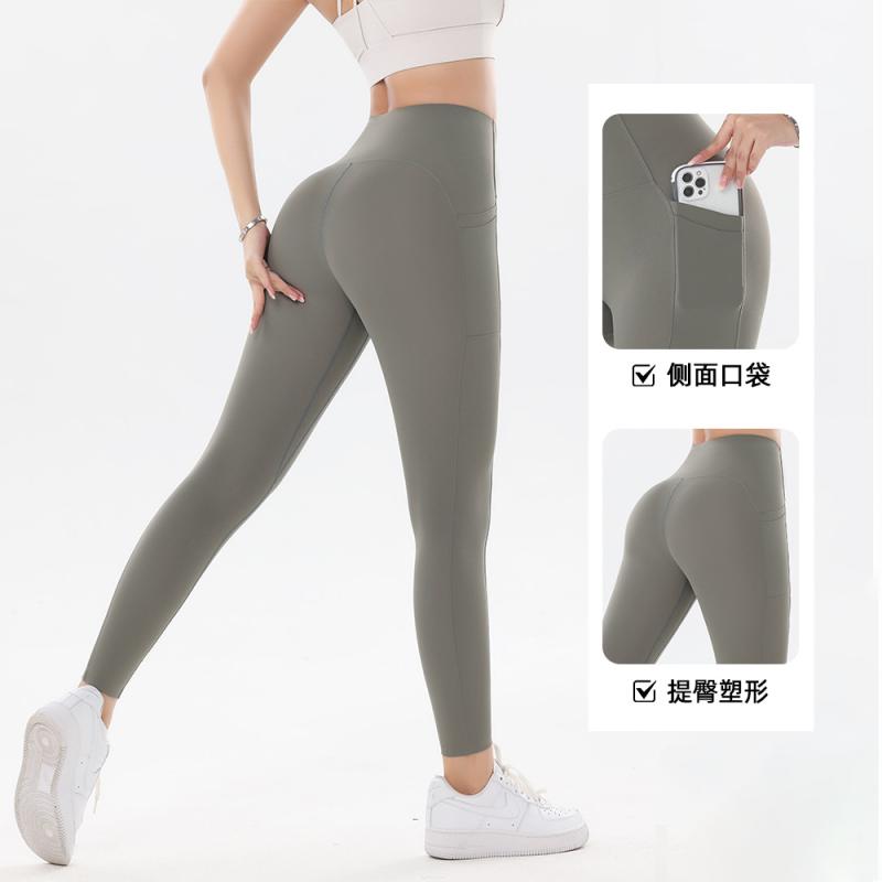 ヨガパンツ レディース 高腰 スポーツレギンス スキニー 9分丈 無地 ストレッチ 美脚 ヒップアップ 伸..