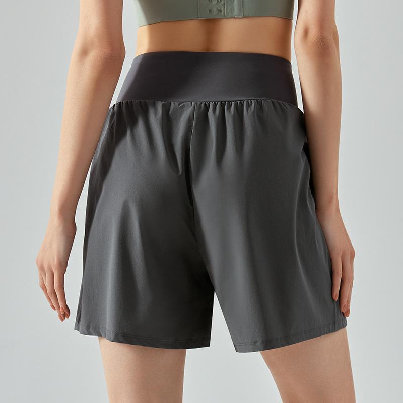 ヨガパンツ レディース 高機能 五分丈 スポーツ 短パン ハイウエスト 腹押さえ ルーズ 伸縮性 通気性 ..