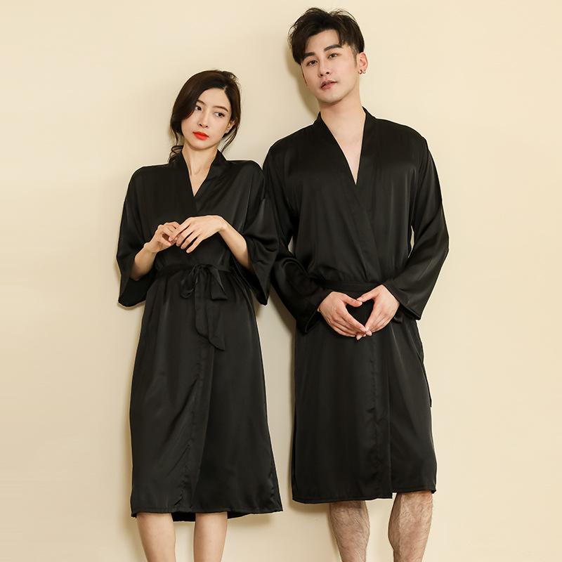 パジャマ レディース メンズ 春夏 接触冷感 サテン ルームウェア 寝間着 浴衣 結婚祝い ペアパジャマ ..