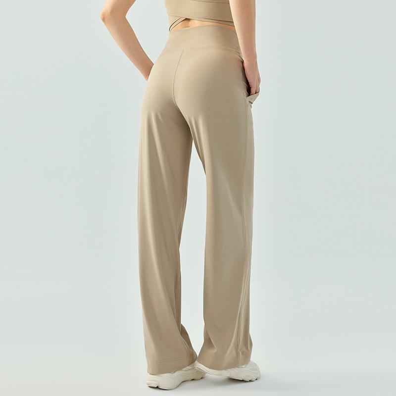 パンツ レディース テーパードパンツ スポーツパンツ ヨガパンツ ストレッチ ウエストゴム ポケット付..