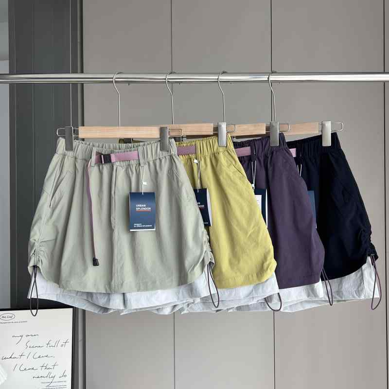 ショートパンツ レディース アウトドア 山ガール 接触冷感 吸湿速乾 スポーツ ワークパンツ 5分丈 ズボン 春夏 黒 カーキ2