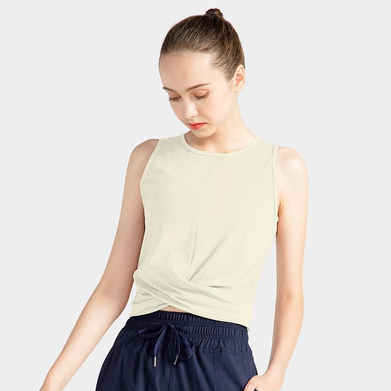 ヨガウェア レディース タンクトップ ノースリーブ トップス スポーツウェア トレーニングウェア フィットネスウェア 吸湿速乾 伸縮性 普段使い ルームウェア 4色2