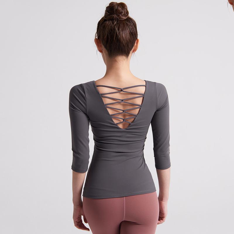 ヨガウェア レディース 秋冬 長袖 スポーツトップス タイト 美背 細見え ノンワイヤー フィットネス ウェア 吸湿速乾 ランニング ジョギング 運動 トレーニング