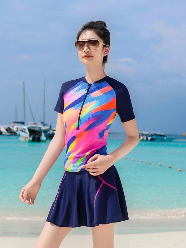 水着 レディース 大きいサイズ セパレート 体型カバー ショートパンツ スポーティー 温泉 プール 海水..