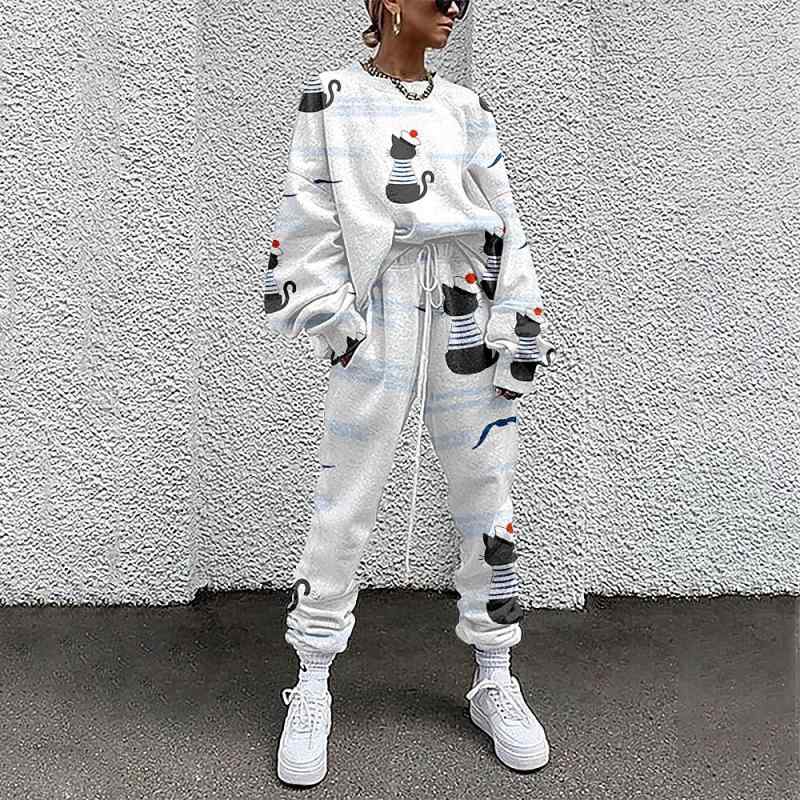 スウェット レディース 上下セット ルームウェア 部屋着 ジャージ セットアップ スポーツウェア 3Dプリ..