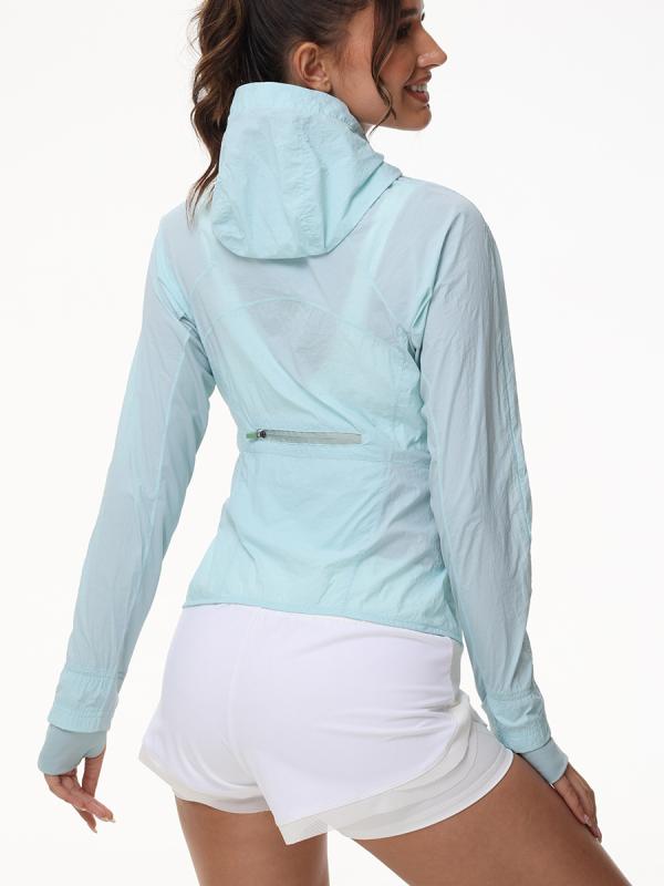 ヨガウェア レディース UVカット スポーツ ジャケット 長袖 パーカー ラッシュガード ジム ウェア ランニング トレーニング 接触冷感