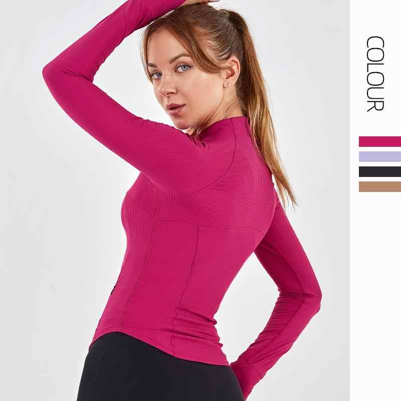 ヨガウェア レディース スポーツジャケット 高機能 ストレッチ 伸縮性 通気性 吸湿速乾 トレーニング ..