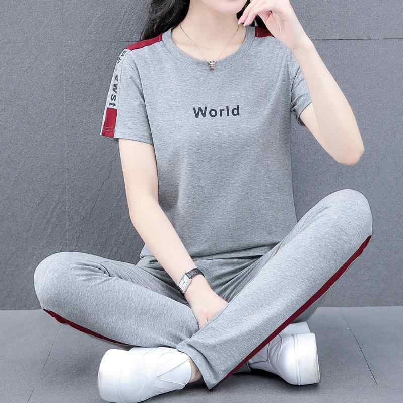 セットアップ レディース 運動着 ルームウェア 部屋着 綿 半袖 長ズボン ジャージ 上下セット 40代 50代 60代 ミセス ファッション 春夏 普段使い