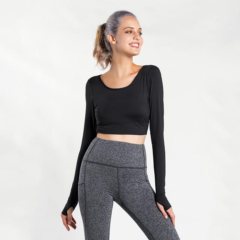 ヨガウェア レディース 長袖 スポーツトップス トレーニングウェア 女性用 美背 速乾 伸縮性 ポリエステル 春 スポーツ 運動 フィットネス ジム ランニング ジョギング ウォーキング 黒 白 赤2