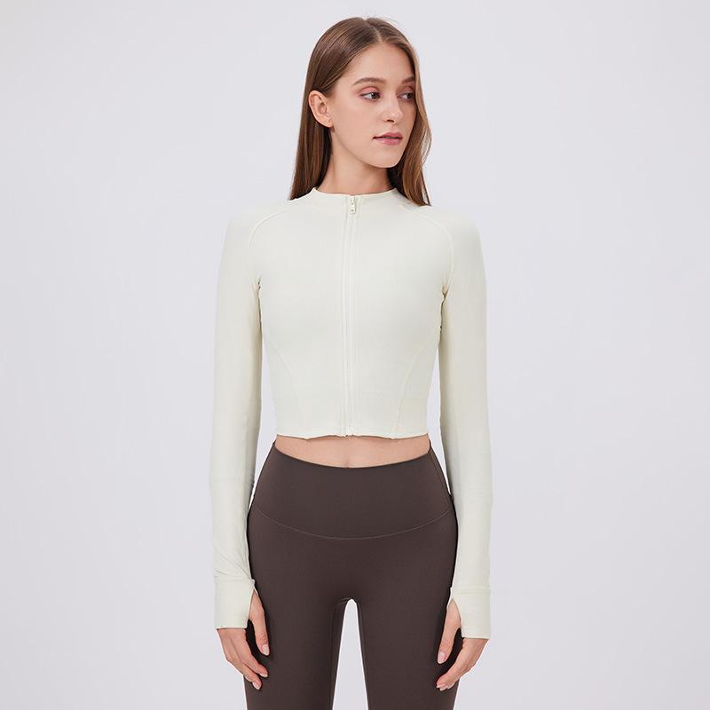 ヨガウェア レディース ジム ランニング スポーツ ジャケット 高伸縮 長袖 アウター トップス 接触冷感..