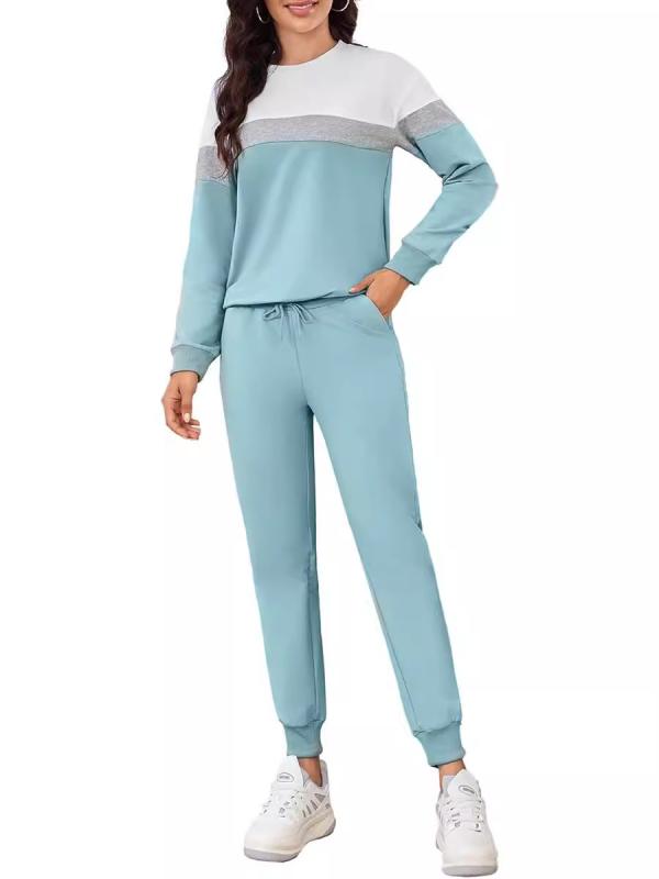 セットアップ レディース 運動着 長袖 ジャージ 上下セット 2点セット 部屋着 ルームウェア スポーツウェア ジョギング ランニング ヨガ ウェア ポケット付き ポリエステル 切り替え 快適 伸縮性 カジュアル ピンク系 ブルー パープル ブラック 秋