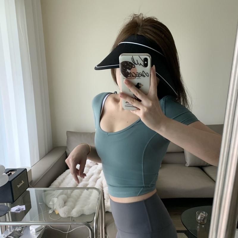 ヨガウェア レディース 速乾 スポーツウェア ランニング Tシャツ スリムフィット トレーニングウェア ブラック ホワイト ピンク系 ブルー パープル 春秋2