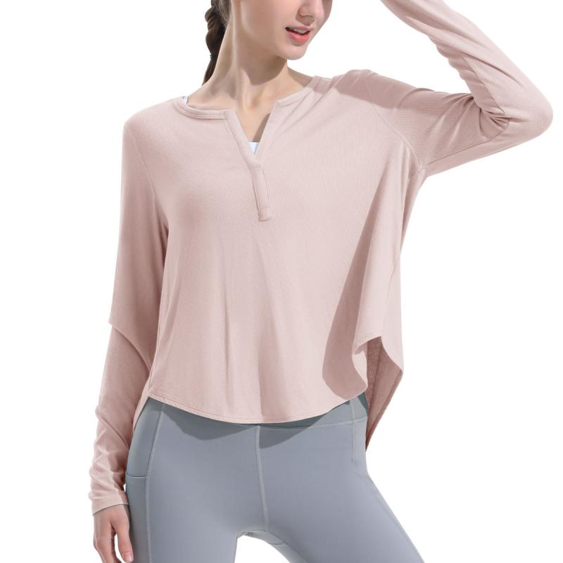 ヨガウェア レディース 長袖 Tシャツ 親膚 接触冷感 吸湿速乾 トレーニング トップス スポーツ ウェア ..