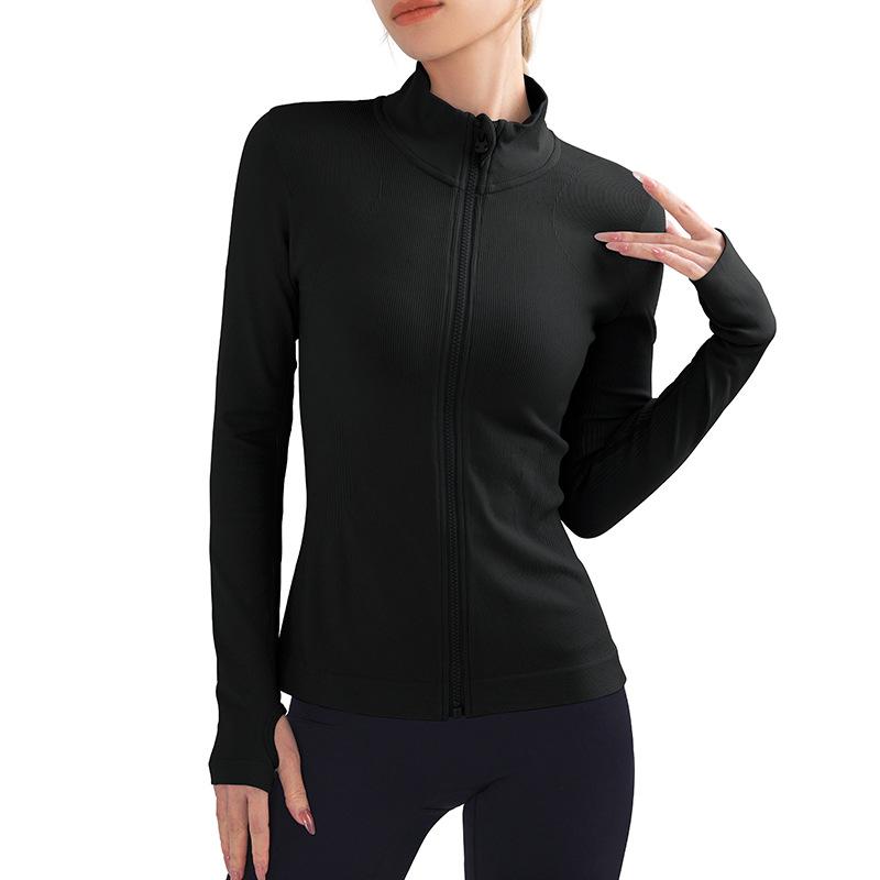 ヨガウェア レディース スポーツジャケット 長袖 アウター ランニング トレーニング ウェア 伸縮性 通..