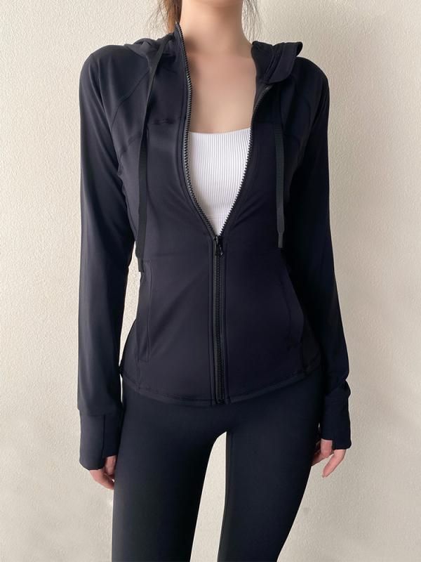 ヨガウェア レディース ランニング ジャケット パーカー ジム トップス スポーツ アウター 速乾 伸縮性 ストレッチ 普段使い スリム おしゃれ 秋冬 春夏 運動着