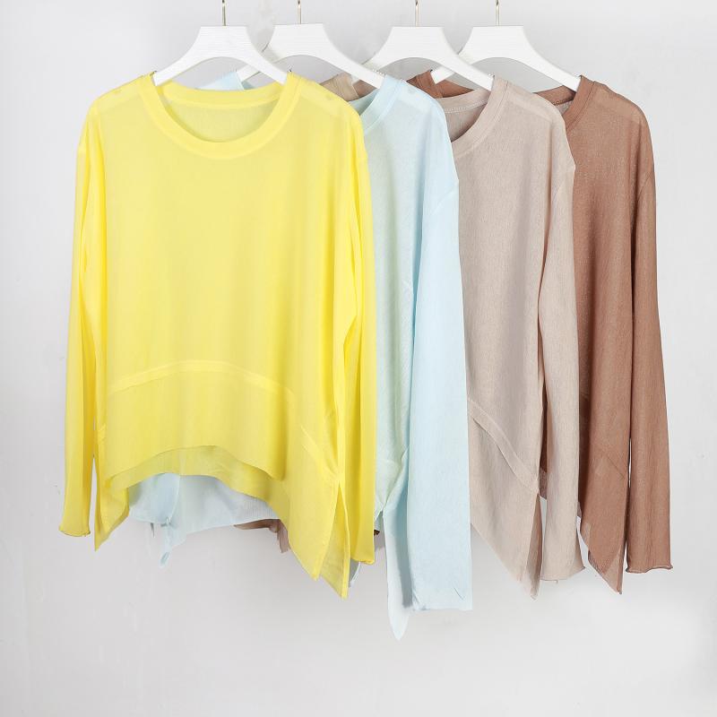 ヨガウェア レディース 春夏 メッシュ 接触冷感 軽量 スポーツトップス 練習着 ヨガ服 伸縮性 ルーズシ..