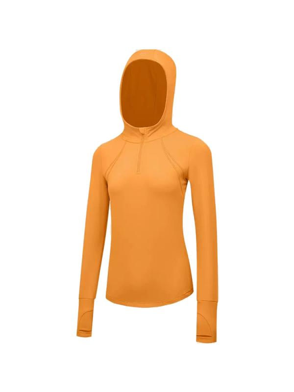 ヨガウェア レディース 秋冬 裏起毛 トップス ハーフジップ スリム ランニング トレーニング ウェア スポーツウェア 運動着 ストレッチ 吸湿速乾 黄桃色 奶咖色 紫藤色