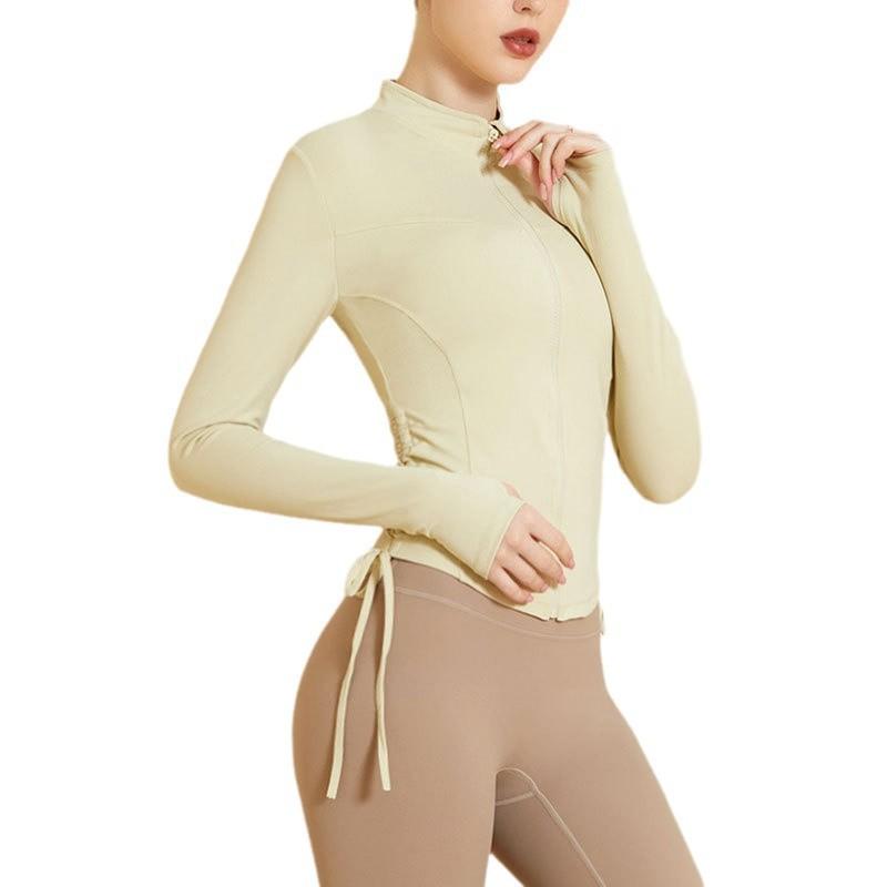 ヨガウェア レディース 秋冬 スポーツウェア アウター 長袖 ランニング トレーニング フィットネス 伸..
