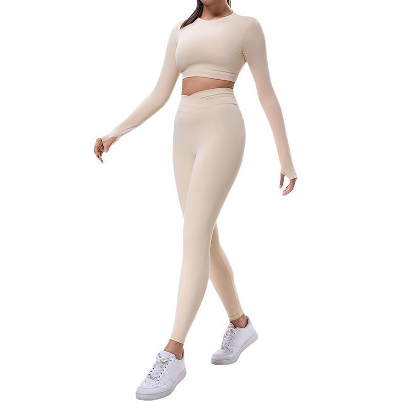 ヨガウェア レディース 秋冬 スポーツトップス 胸パッド付き 背中開き 長袖 トレーニングウェア ピラテ..