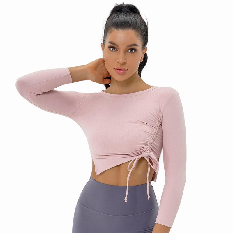 Tシャツ レディース ヨガウェア スポーツウェア トレーニングウェア 吸湿速乾 接触冷感 長袖 ストレッ..