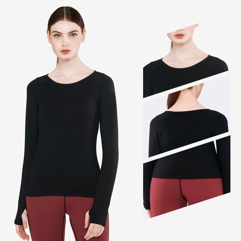 ヨガウェア レディース 秋冬 長袖トップス ブラパッド付き スポーツウェア トレーニングウェア フィットネスウェア 吸湿速乾 ピラティス 中国赤 翡翠緑 深紫色 梨花白 アテネ黒 水晶粉 孔雀藍 S M L XL2