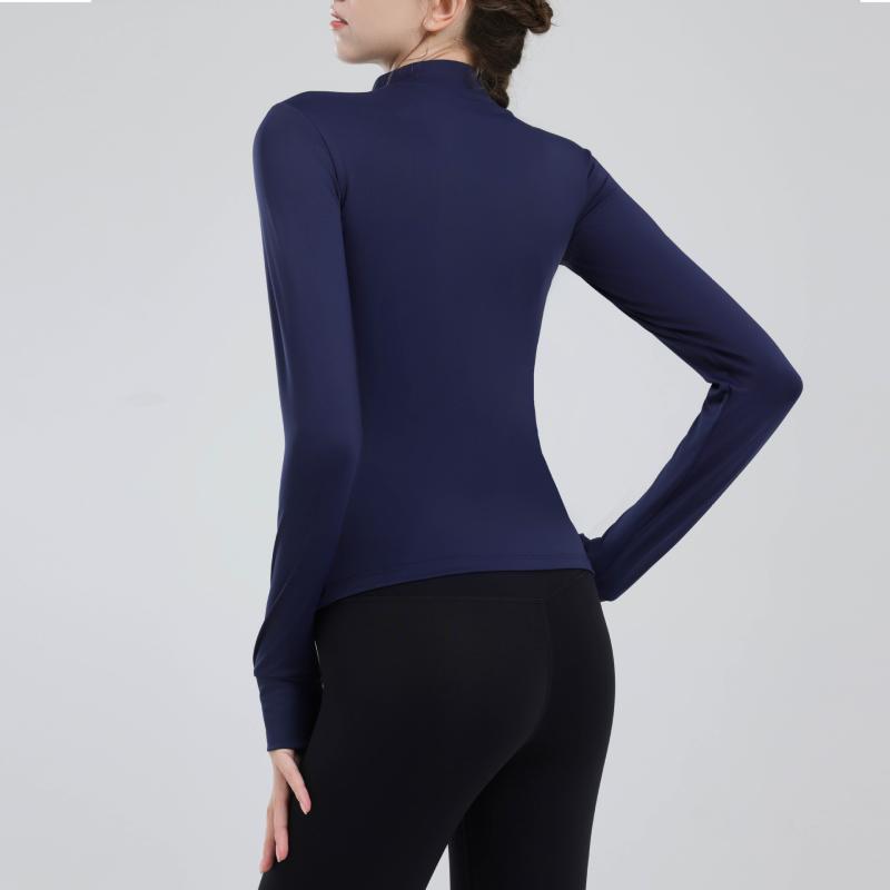 ヨガウェア レディース スポーツウェア トレーニングウェア ランニングウェア 吸湿速乾 伸縮性 長袖 ジム フィットネス ジョギング アウター ジャケット