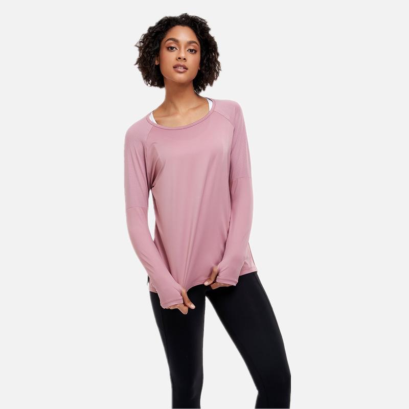 ヨガウェア レディース 秋冬 長袖 Tシャツ ゆったり 速乾 ランニング スポーツ トップス 保温 ストレッ..