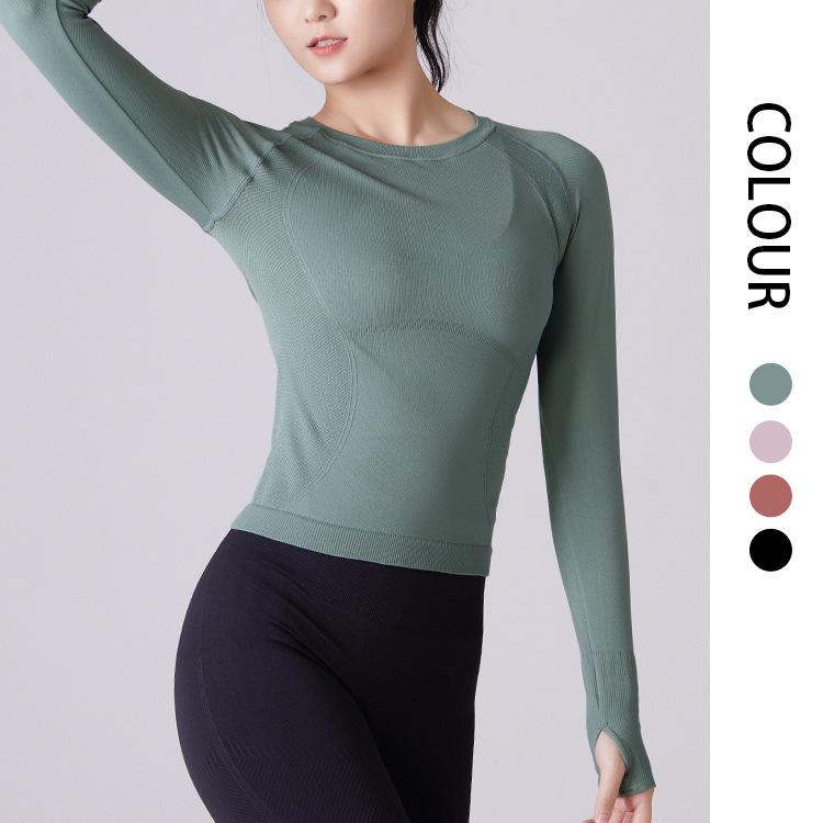 ヨガウェア レディース 秋冬 長袖 スポーツトップス ランニング トレーニングウェア 吸湿速乾 ストレッ..