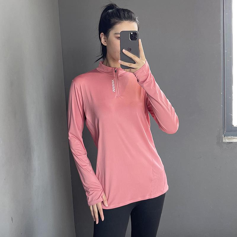 Tシャツ レディース 薄手 速乾 ランニング ヨガ ウェア 長袖 トレーニング 健身服 スポーツ 大码 ポリ..