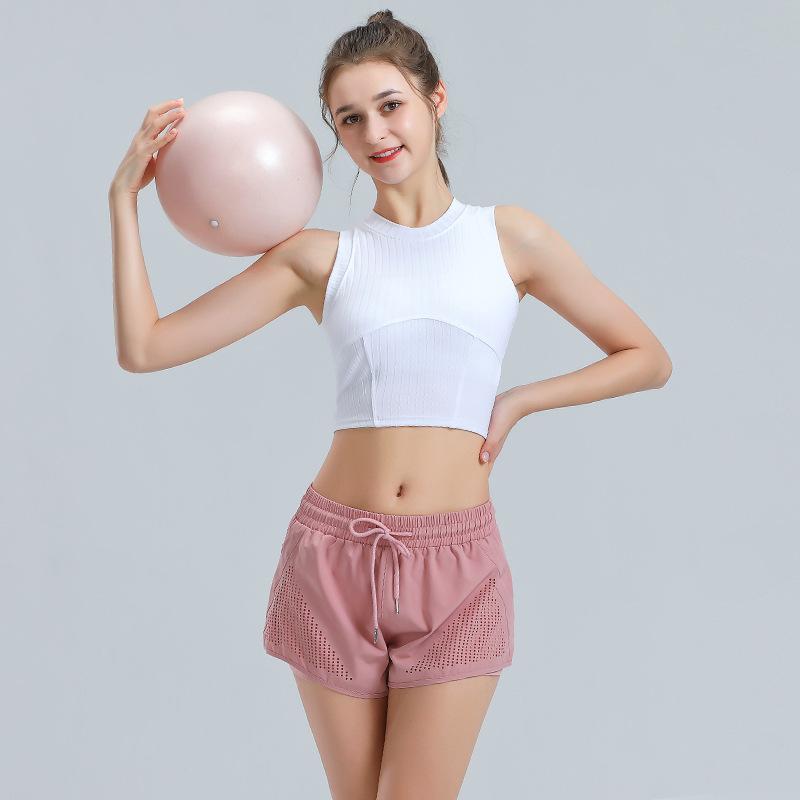 ヨガウェア レディース スポーツブラ トップス 春夏 運動用 ランニング ウェア セクシー 通気性 ノースリーブ スリム 背中見せ キャミソール 浅緑色 カーキ色 白色 ポリエステル