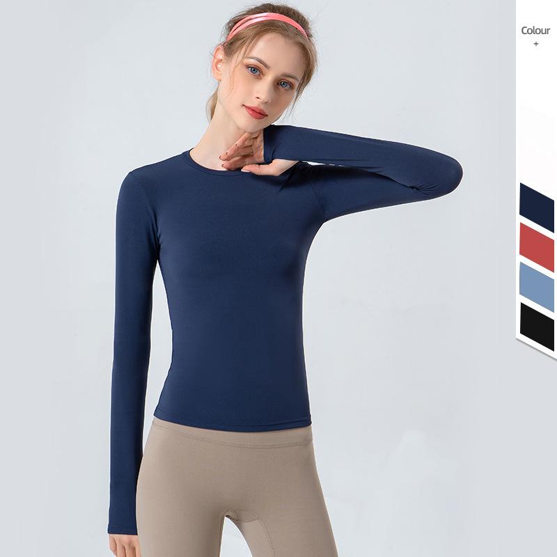 ヨガウェア レディース 長袖 秋冬 スポーツウェア トップス ラウンドネック トレーニングウェア 速乾性..