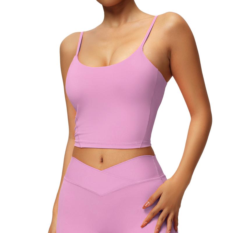 ヨガウェア レディース スポーツブラ タンクトップ ノースリーブ トレーニングウェア フィットネス ウ..