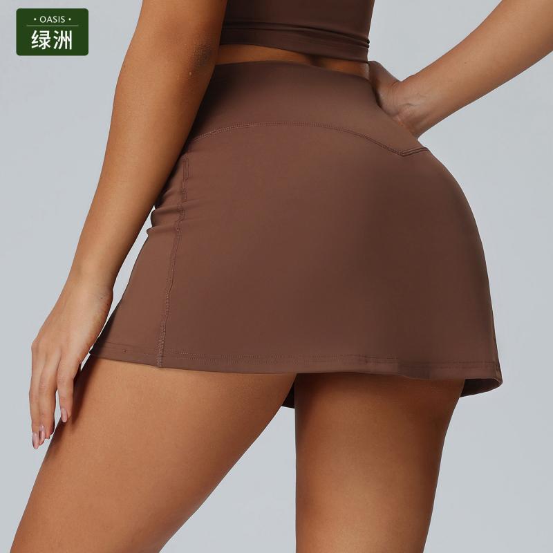 テニススカート レディース 一体型 スポーツ ヨガウェア 速乾 ストレッチ ミニスカート ランニング トレーニング アウトドア 春夏秋冬 黒 オレンジ 紫 コーヒー 瑪瑙ブルー