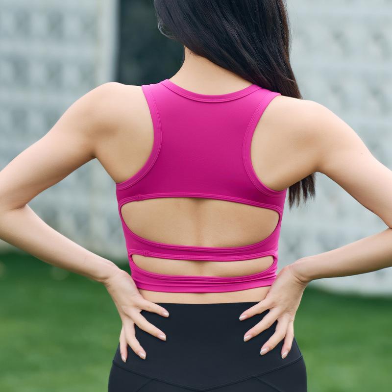 ヨガウェア レディース 春夏 スポーツブラ セットアップ 高強度 揺れない 美背 ランニング 運動インナ..