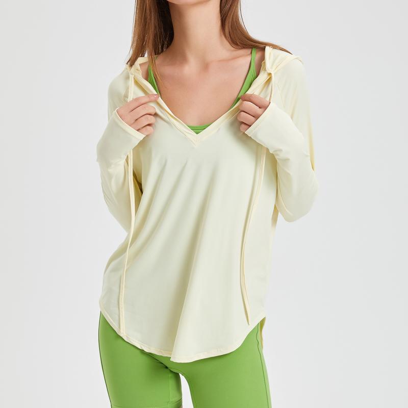 ヨガウェア レディース UVカット ランニング パーカー 冷感 吸湿速乾 スポーツウェア トップス 長袖 接..