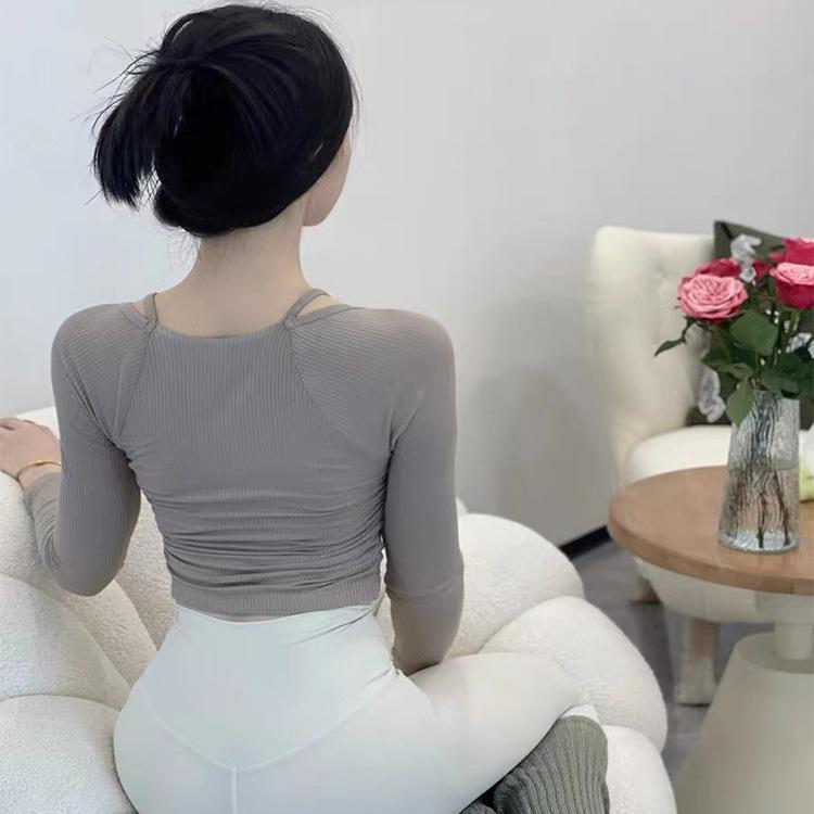 ヨガウェア レディース 秋冬 長袖 ランニング スポーツ カジュアル ジャケット スリム フィットネス ト..