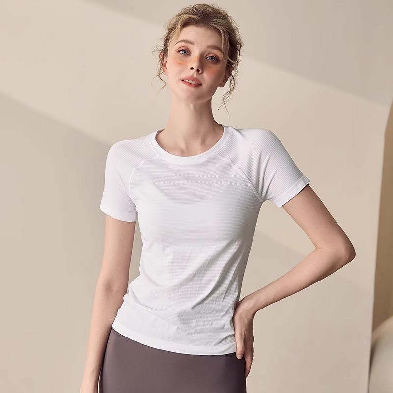 Tシャツ レディース ヨガウェア 長袖 スポーツトップス 春秋 吸湿速乾 トレーニング ランニング 運動着 スリムフィット2