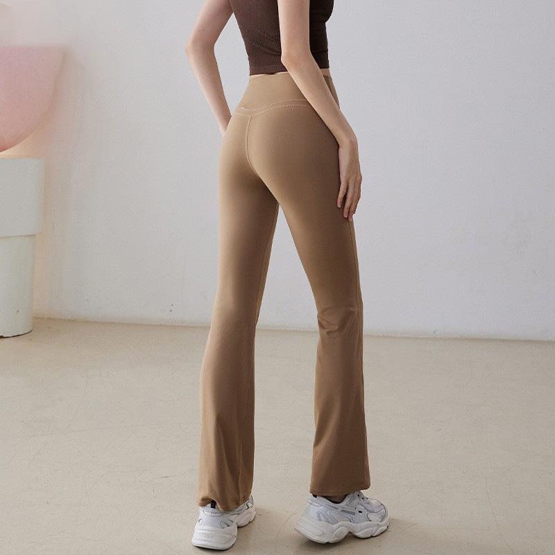 ヨガパンツ レディース ハイウエスト 美脚 ストレッチ トレーニングパンツ スポーツ ウェア ランニング 伸縮性 吸湿速乾 無地 秋冬 ココア 紺 スモークグレー